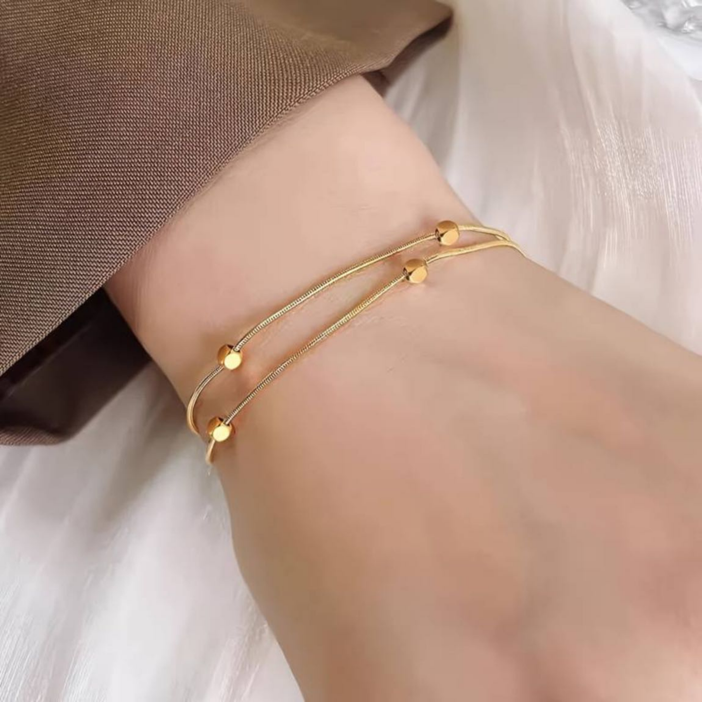Küp gold çelik bileklik