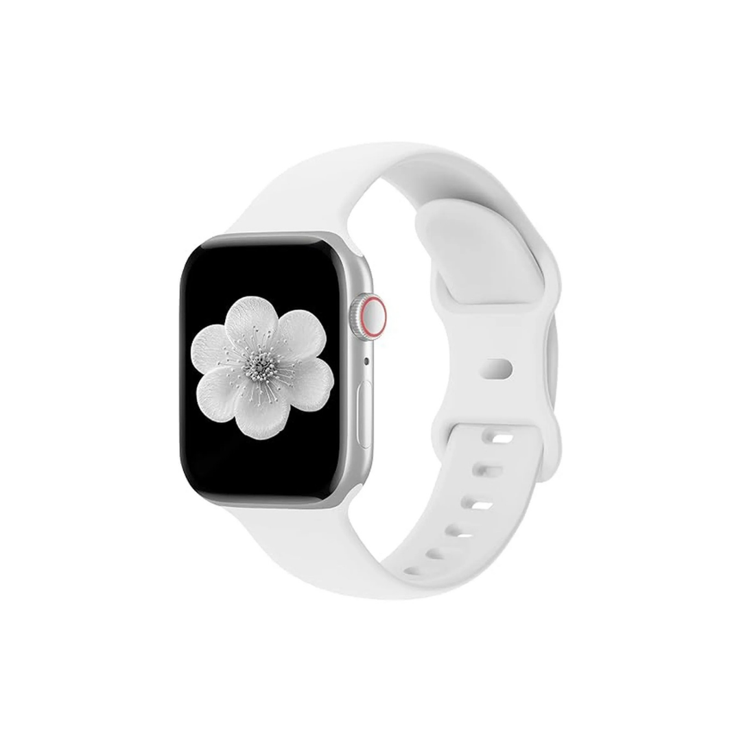Beyaz Apple Watch Silikon Kayış