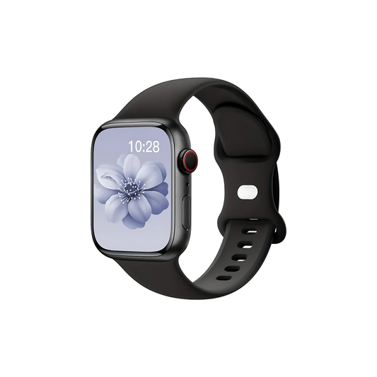 Siyah Apple Watch Silikon Kayış