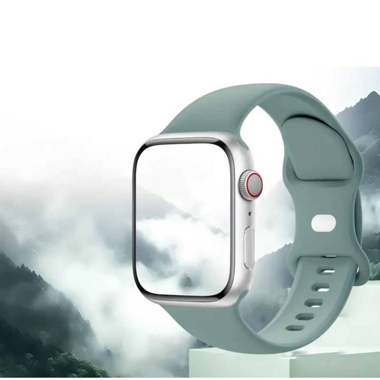 Yeşil apple watch silikon kayış